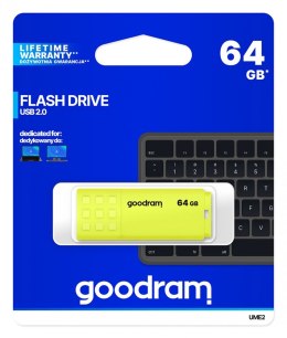 GOODRAM Pendrive UME2 64GB USB 2.0 Żółty