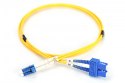 Digitus Patch cord światłowodowy FO LC/SC, duplex, SM 9/125, OS2, LSOH, 1m, żółty