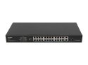 Lanberg Przełącznik Switch 24X 100MB POE+ RSFE-24P-2C-360