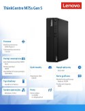 Lenovo Komputer ThinkCentre M75s G5 SFF 12TA0000PB W11Pro 8300G/8GB/256GB/AMD Radeon/DVD/3Yr OS