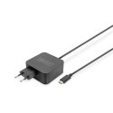 Ładowarka sieciowa zasilacz 1x USB-C PD 3.0 max. 65W zintegrowany kabel 1,2m czarna