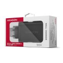 AXAGON ACU-DPQ100 Ładowarka sieciowa GaN 100W, 3x port (USB-A + dual USB-C) PD3.0/QC4+/PPS/Apple Czarna