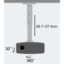 Techly Ramię do projektora 30-37cm sufitowe, 15kg, srebrne