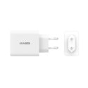 Ładowarka sieciowa j5create 65W GaN USB-C 3-Port Charger - EU (2xUSB-C 1xUSB3.0; kolor biały) JUP3365E-EN