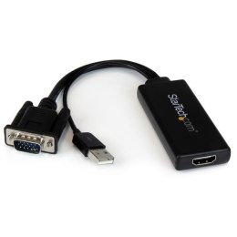 StarTech.com VGA2HDU adapter kablowy Czarny