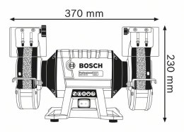 SZLIFIERKA STOŁOWA FI 200/32 MM 600W GBG 60-20 BOSCH