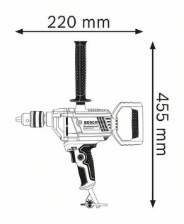 Bosch 0 601 1B0 000 wiertło 630 RPM 3 kg Czarny, Niebieski