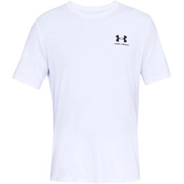 Koszulka męska Under Armour Sportstyle Left Chest SS biała 1326799 100 M