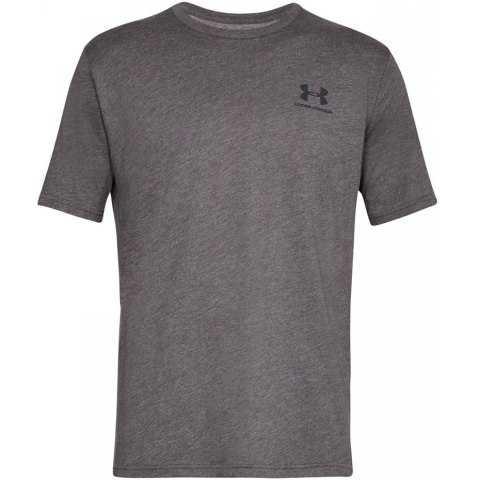 Koszulka męska Under Armour Sportstyle Left Chest SS ciemny szary 1326799 019 L