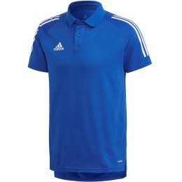 Koszulka męska adidas Condivo 20 Polo niebiesko-biała ED9237 S