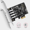 Adapter wewnętrzny Axagon PCEU-43RS PCIe - 4x USB 3.2 Gen 1