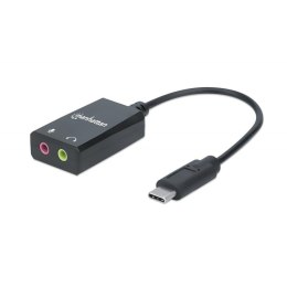 Karta dźwiękowa zewnętrzna Manhattan Audio Stereo 2.1 / USB-C