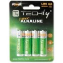 Techly Baterie alkaliczne LR06 AA 4szt, (IBT-LR06T4B)