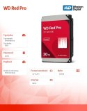 Western Digital Dysk HDD Red Pro 20TB 3,5 512MB SATA III/7200rpm