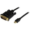 StarTech.com MDP2DVIMM10B adapter kablowy 3 m mini DisplayPort DVI-D Czarny