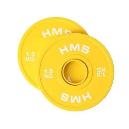 Talerz olimpijski Bumper 2x1.5kg Żółty HMS CBRS15