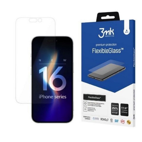 3MK Szkło hybrydowe FlexibleGlass iPhone 16 Plus