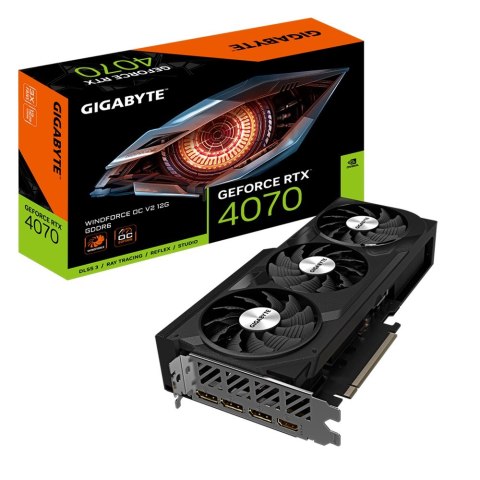 Gigabyte Karta graficzna GeForce RTX 4070 WINDFORCE 2X OC V2 12GB GDDR6 192bit