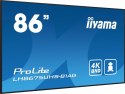 IIYAMA Monitor 85.6 calowy LH8675UHS-B1A, 24/7,IPS,ANDROID.11,4K,500cd/m2,WiFi,3xHDMI,DP,Daisy/Chain,2xUSB,2x10W,RJ45,iiSignage2,FailOv