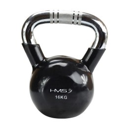 Kettlebell chromowany 16 kg czarny HMS KTC16