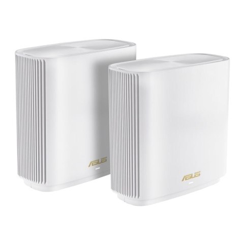 ASUS ZenWiFi XT9 (W-2-PK) Tri-band (2.4 GHz/5 GHz/5 GHz) Wi-Fi 6 (802.11ax) Biały 4 Wewnętrzne