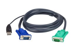 ATEN 2L-5203U kabel KVM Czarny 3 m