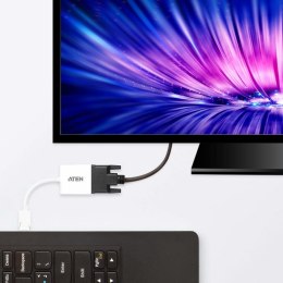 ATEN VC965-AT adapter kablowy DisplayPort DVI-I Biały