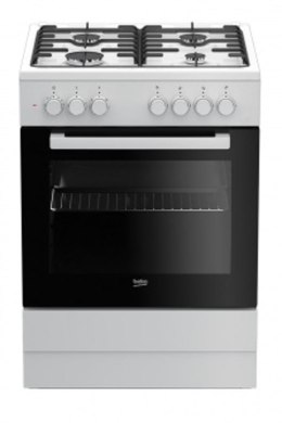 Beko FSE62120DW pierkarnik Kuchenka wolnostojąca Gaz Czarny, Biały A