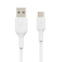 Belkin CAB001BT0MWH kabel USB 0,15 m USB A USB C Biały