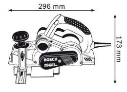 Bosch GHO 40-82 C Professional Czarny, Niebieski, Srebrny 14000 RPM 850 W