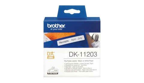 Brother DK-11203 taśmy do etykietowania Czarny na białym