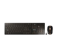 CHERRY DW 9100 SLIM klawiatura Dołączona myszka RF Wireless + Bluetooth QWERTZ Swiss Czarny