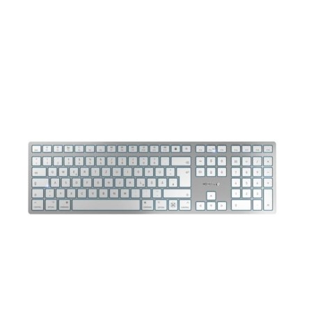 CHERRY KW 9100 SLIM FOR MAC klawiatura USB + Bluetooth QWERTZ Niemiecki Srebrny