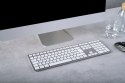 CHERRY KW 9100 SLIM FOR MAC klawiatura USB + Bluetooth QWERTZ Niemiecki Srebrny