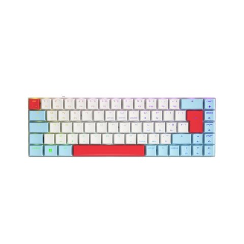 CHERRY MX-LP 2.1 Compact Wireless klawiatura RF Wireless + Bluetooth QWERTY Angielski Biały