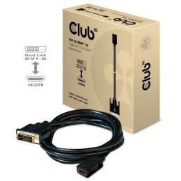 CLUB3D DVI to HDMI 1.4 Cable M/F 2m/6.56ft Bidirectional