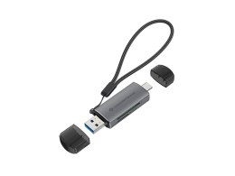 Conceptronic BIAN05G czytnik kart USB 3.2 Gen 1 (3.1 Gen 1) Type-A/Type-C Szary