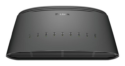 D-Link DGS-1008D/E łącza sieciowe Nie zarządzany Gigabit Ethernet (10/100/1000) Czarny