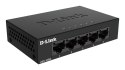 D-Link DGS-105GL/E łącza sieciowe Nie zarządzany Gigabit Ethernet (10/100/1000) Czarny