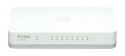 D-Link GO-SW-8G/E łącza sieciowe Nie zarządzany Gigabit Ethernet (10/100/1000) Biały