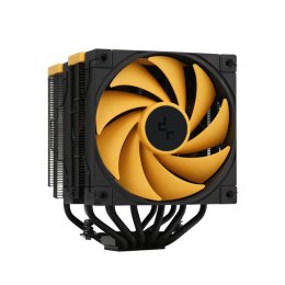 DeepCool AK620 Zero Dark Zoria Procesor Chłodnica powietrza 12 cm Czarny, Żółty 1 szt.