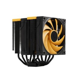 DeepCool AK620 Zero Dark Zoria Procesor Chłodnica powietrza 12 cm Czarny, Żółty 1 szt.