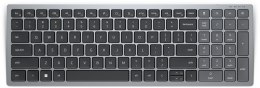 DELL KB740 klawiatura Biuro RF Wireless + Bluetooth QWERTY Skandynawia Szary, Czarny