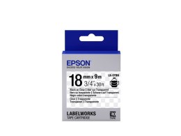 Epson Label Cartridge Transparent LK-5TBN Black/Transparent 18mm (9m)