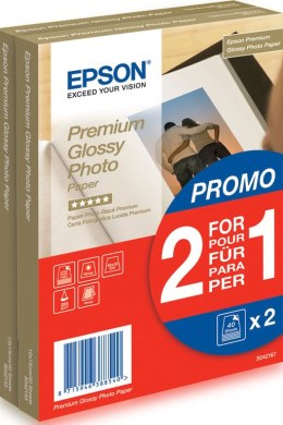 Epson Premium Glossy Photo Paper - 10x15cm - 2x 40 Arkuszy