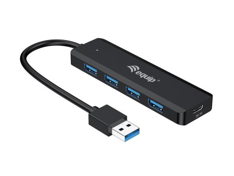 Equip 128959 huby i koncentratory USB 3.2 Gen 1 (3.1 Gen 1) Type-A 5000 Mbit/s Czarny