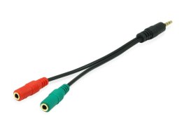 Equip 147943 kabel audio 1,5 m 2 x 3.5mm 3.5mm Czarny