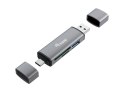 Equip 245460 czytnik kart USB 3.2 Gen 1 (3.1 Gen 1) Type-A/Type-C Szary