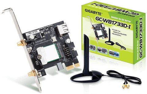 Gigabyte GC-WB1733D-I karta sieciowa Wewnętrzny WLAN / Bluetooth 1733 Mbit/s