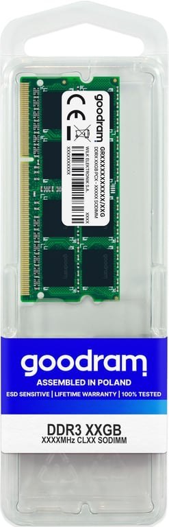 Goodram 4GB DDR3 PC3-12800 moduł pamięci 1 x 4 GB 1600 Mhz